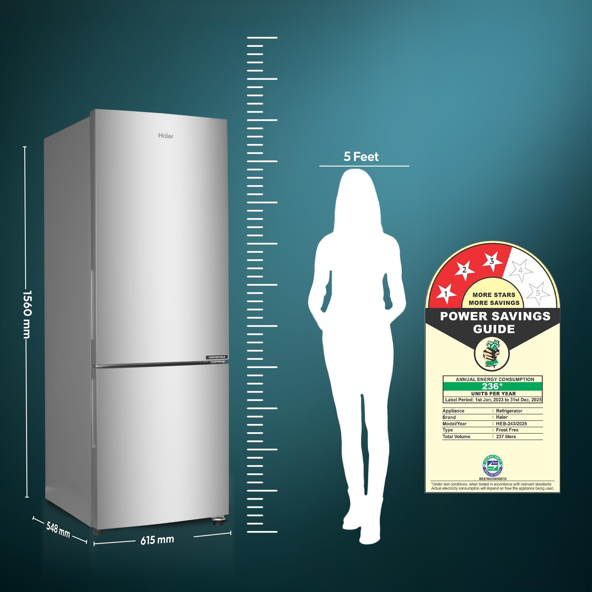 Whirlpool 327 L 3 Star Convertible Frost Free inverter Double Door Refrigerator (IF INV 375 ILLUSIA STEEL(3S) CONV-TL) - Image 4