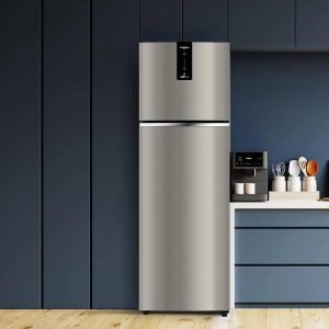 Whirlpool 327 L 3 Star Convertible Frost Free inverter Double Door Refrigerator (IF INV 375 ILLUSIA STEEL(3S) CONV-TL)