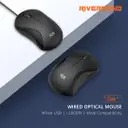 Riversong M01 Click+ Wired Ambidextrous Optical Mouse  (USB 2.0, Black) - Image 3