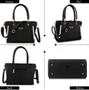 Women Black Hand-held Bag - Image 4
